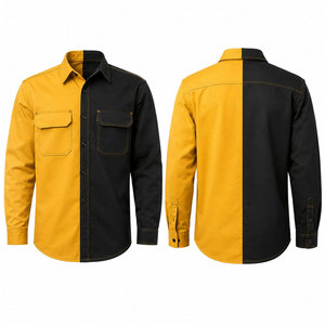 Durable Cotton Blend Waterproof Acidproof Flame Resistant Plus Size Anti-Bacterial <b>Welding</b> <b>Shirt</b> for Oil Gas Industry Custom - Product Image 1