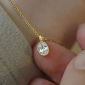 Colgante Unisex de Oro Amarillo de 18K con Diamante Natural de Corte Brillante Redondo, Certificado por IGI, Color D, Joyería Clásica de Compromiso - Product Image 1