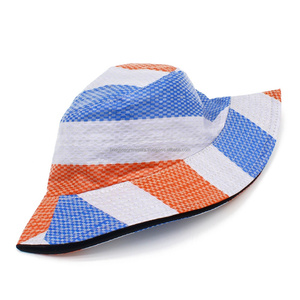 Bucket <b>Hat</b> Vintage Color Block Breathable Waterproof - Product Image 3