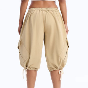 Shorts de mezclilla de verano de talle alto, pierna recta, estampados, sexys, elásticos, talla grande, con lavado arena, con botones y cremallera, de secado rápido para mujer - Product Image 3