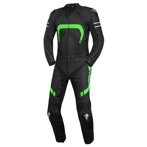 Traje de Motociclismo Negro/Verde 2026, Ajustado, de Nailon, para Carreras, Tallas y Colores Personalizables - Product Image 1