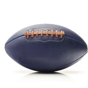 Ballon de football américain et de rugby sur mesure de qualité supérieure en cuir avec coutures, qualité de jeu officielle - Product Image 1