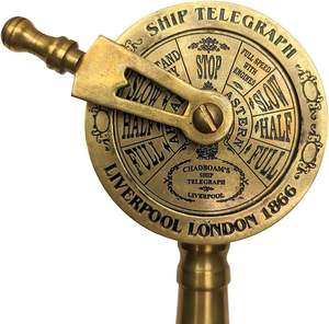 Telégrafo Antiguo de Latón, Decoración Náutica Marítima, Clásico, Coleccionable, Pieza Decorativa - Product Image 5