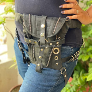เข็มขัดหนังคาดเอวกระเป๋าคาดเอวดีไซน์ใหม่เข็มขัดนักขี่จักรยานสำหรับเดินทางเข็มขัดอเนกประสงค์สไตล์ยูนิเซ็กซ์ - Product Image 2