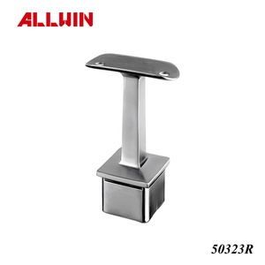 Modern Stainless Steel Handrail with <b>Adjustable</b> Square Saddle Bracket Matte Black for Hotel Application Balustrades & Handrails - Product Image 4