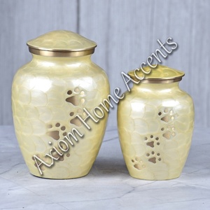 Elegant Pet Memorial Urn With Paw Print <b>Design</b> and Polished Surface for a Dignified Tribute <b>by</b> Axiom Home Accents - Product Image 4