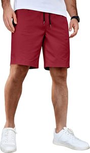 Summer Ready <b>Men's</b> <b>Knee</b>-<b>Length</b> Canvas <b>Shorts</b> Breathable Anti-Wrinkle Quick-Dry Windproof Casual Beach Sports Running Mid Elastic - Product Image 2
