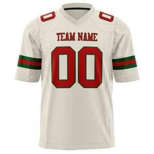 Vente en gros de maillots de football américain de haute qualité pour jeunes, couleur blanche unie, entièrement sublimés, prix bas, maillots de football pour hommes - Product Image 5