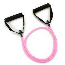 4' Pink Medium Tension (12 Lb.) Banda de Resistencia para Ejercicio, Fitness y Fisioterapia - Product Image 1