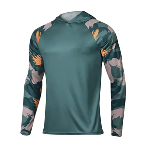 Camisas de Pesca de Manga Larga Personalizadas al por Mayor, de Secado Rápido, con Protección UV, Camisa de Pesca con Capucha de Alto Rendimiento - Product Image 6