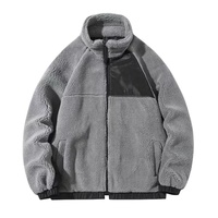 Veste en fourrure de montagne, vestes en polaire décontractées pour hommes, veste sherpa streetwear