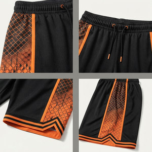 Comprehensive Sizing Basketball <b>Shorts</b> <b>Men</b> Loose Leg Training Workout Game Competition Wear Custom <b>Silk</b> Screen Print Solid 100% - Product Image 4