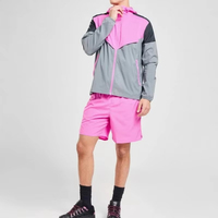 Survêtement d'hiver personnalisable grande taille pour homme, coupe-vent en nylon mi-épais, écologique, style urbain, séchage rapide, résistant au vent