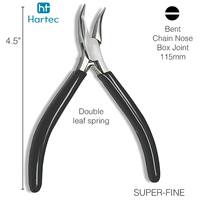 Pince à bijoux à bec courbé sur mesure, outil de précision ergonomique pour la manutention et le cintrage de fils, idéal pour le perlage et le bricolage