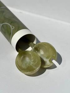Blue Marble Resin <b>Salad</b> <b>Servers</b> Set with White Beaded Handles <b>and</b> <b>Bowl</b> Epoxy Resin Cutlery Decorative Kitchen Utensil - Product Image 4