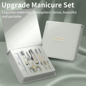 Kit de manucure et pédicure professionnel 10-en-1 en acier inoxydable de haute qualité, 6 pièces, facile à utiliser, idéal pour les voyages - Product Image 1