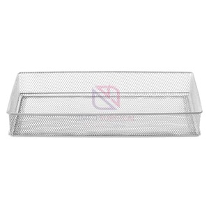 Wholesale OEM Stainless Steel <b>Mesh</b> Tray with Lid Surgical Instrument Autoclave Sterilization <b>Basket</b> Durable Reusable - Product Image 1
