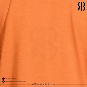 Camiseta de manga corta con cuello redondo para hombre, color naranja, corte regular, estilo casual, de algodón tejido, para hombre. - Product Image 6