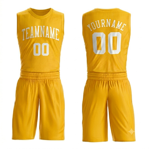 ชุดเสื้อบาสเก็ตบอลสีส้มแบบกำหนดเอง พิมพ์ลายชื่อทีมด้วยเทคนิค Sublimation ผ้าตาข่ายระบายอากาศได้ดี เสื้อกีฬาคอกลมแขนกุดสำหรับผู้ใหญ่แบบ Unisex - Product Image 4
