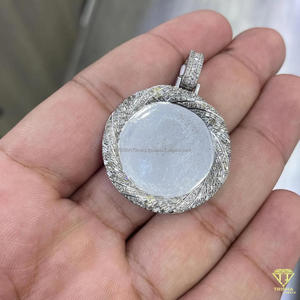 Luxury Personalized <b>Memorial</b> Pendant Necklace With Custom Photo Insert and Diamond Look Finish - Product Image 5