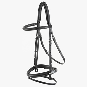 บังเหียนม้าแบบปรับแต่งได้ Horsekraft Anatomical Soft Snaffle คุณภาพพรีเมียม ทำจากหนังอิตาลี อุปกรณ์ขี่ม้าสำหรับกิจกรรมกลางแจ้ง - Product Image 1