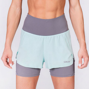 Pantalones Cortos Deportivos Casuales de Doble Capa, Último Modelo 2026, con Logotipo Personalizado, Etiqueta Privada, Precio Económico, Venta al Por Mayor Directa de Fábrica - Product Image 1