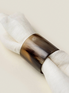 Servilleteros de cuerno de búfalo Servilletero de anillo de aspecto natural para mesa de comedor Hecho de cuerno de vaca por Falak World Export - Product Image 3