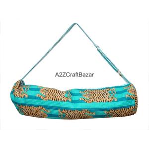 Bolsas de Yoga 100% Algodón Acolchadas, Bolsa de Gimnasio Multifuncional con Cierre, Bolsas de Viaje con Diseño de Equipaje - Product Image 4