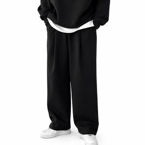 Wholesale Men's Open Hem Sweatpants Comfortable Lounge Pants with Adjustable Waist for Active Lifestyle - Product Image 5