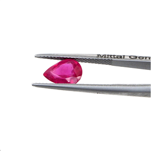 Rubíes naturales de Bangkok calibrados en forma de pera de 8x11 mm, piedra preciosa de rubí facetada natural suelta para la fabricación de joyas, lista para usar. - Product Image 2