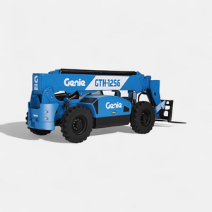 รถยกเทเลแฮนด์เลอร์ Genie GTH 1256 เครื่องจักรอุตสาหกรรมแข็งแกร่ง สำหรับงานยกของหนัก  สามารถทำงานบนพื้นที่ขรุขระและทางวิบาก รับน้ำหนักได้ 500 กิโลกรัม - Product Image 1