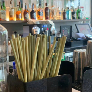 Eco-Friendly Biodegradable Disposable Grass Straw <b>Drinkware</b> <b>Accessories</b> Custom Logo Sustainable Bar Essentials for USA EU Market - Product Image 4