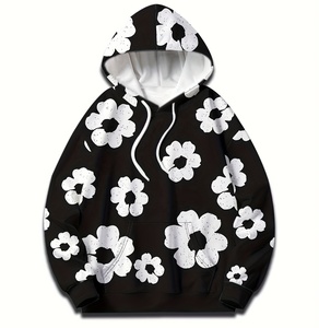 Sweat à capuche décontracté pour homme, fabriqué en usine, coupe classique, en molleton d'hiver, streetwear personnalisé, 100% coton respirant, séchage rapide, avec poche - Product Image 1