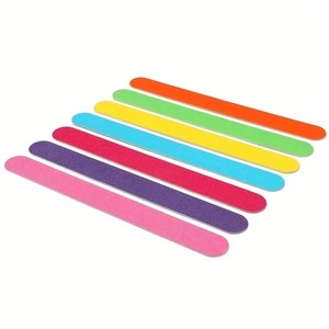 Lime à ongles colorée OME, grain 180, double face, réutilisable, outil de soin, 18 cm, mini, design droit - Product Image 1