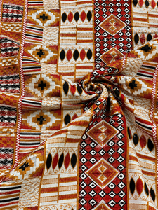 Tissu en coton géométrique nordique à motif tissé pour la décoration intérieure, tapis - Product Image 3