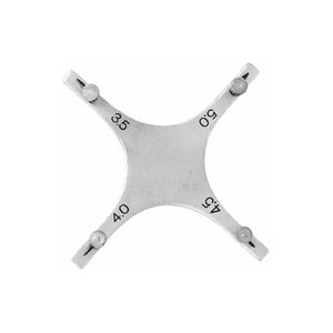 Positionneur d'orthodontie dentaire de type étoile Boone pour brackets métalliques, avec jauge Boone CE par Grip Surgical - Product Image 5