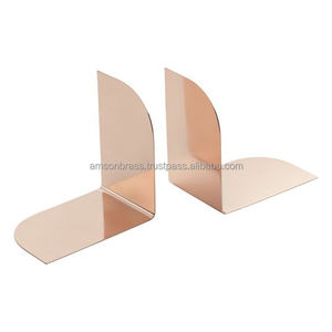 High Quality <b>Desk</b> Organizer Metal Bookend Luxury Design Metal <b>Gold</b> Finished Bookend Manufacturer Metal Brass Bookend - Product Image 6