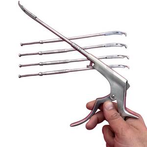 Azicon's 360° Rotating Kerrison Bone <b>Punch</b> Fully Detachable Shaft <b>Set</b> Spinal Decompression Cervical Lumbar Laminectomy Tool Kit - Product Image 3