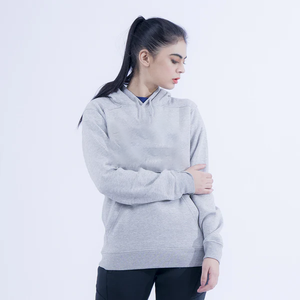 Sudadera con Capucha para Mujer, Estilo Urbano, Invierno, Tejido Suave, Logotipo Frontal, Impermeable, Secado Rápido, Color Sólido Minimalista - Product Image 6