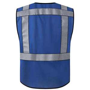 Gilet de sécurité unisexe haute visibilité respirant de qualité supérieure avec bandes réfléchissantes et imperméable - Product Image 3