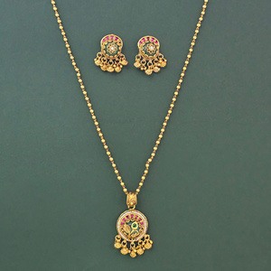 ชุดจี้มรดกโบราณพร้อม231746เคลือบทอง - Product Image 1