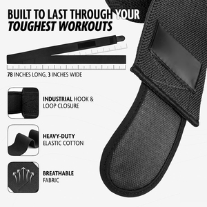 Bandes de genou en néoprène respirantes pour la musculation et le powerlifting avec protection professionnelle, bandes de genou personnalisées - Product Image 3