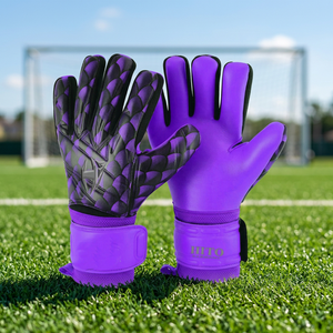 Custom Latex Goalkeeper Gloves Adult Professional Soccer Goalkeeper Gloves at Reasonable Price Top Quality Gloves Latex Strap - Product Image 2