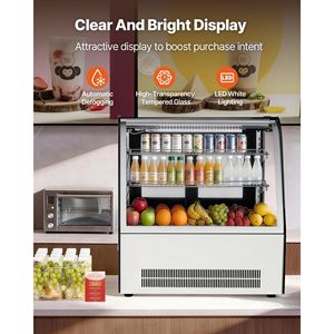 Vetrina Refrigerata Commerciale a 2 Ripiani da 4,2 Cu.Ft./105L per Pasticceria con Illuminazione LED - Product Image 3