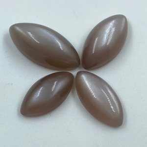 Natural Brown Colour Moonstone <b>Top</b> Quality <b>Crystal</b> Stone 15.84Carat 4Pcs High Quality for Jewelry Making - Product Image 1