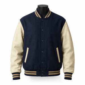 Chaqueta Universitaria Personalizada, Chaqueta Letterman Bordada para Hombre y Mujer, Fabricante de Chaquetas Bomber de Béisbol al por Mayor OEM - Product Image 1
