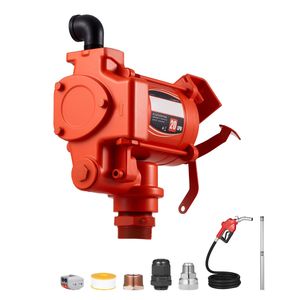 Pompe de transfert de carburant électrique 110 V CA, 20 GPM/76 L/min, avec buse d'arrêt automatique et tuyau de décharge pour carburant diesel - Product Image 1