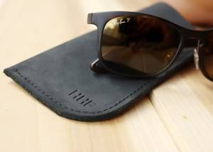 Luxury Genuine Leather <b>Glasses</b> <b>Case</b> Vintage Cowhide Sunglasses Pouch Handmade Slim <b>Reading</b> Eyewear Cover Bag LGC-0005 - Product Image 3