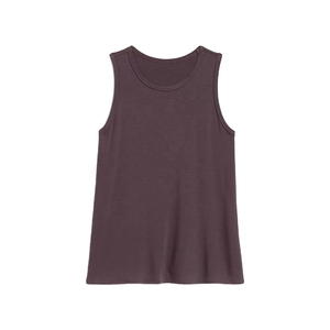 Camiseta sin mangas holgada morada oscuro para mujer 2026, estilo casual para verano, ideal para capas y uso diario. - Product Image 5