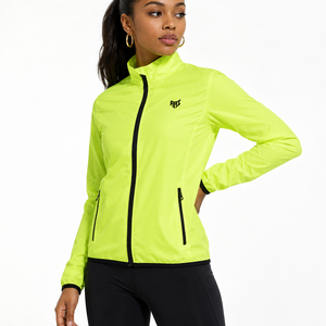 Custom <b>Women</b> <b>Reflective</b> <b>Running</b> Windbreaker Lightweight Waterproof Cycling Men's <b>Jackets</b> Breathable Sports Outerwear OEM Supply - Product Image 2